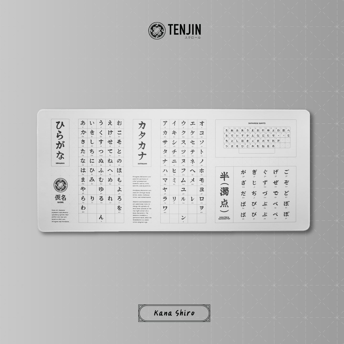 Tenjin Scrollworks - KANA Deskmat