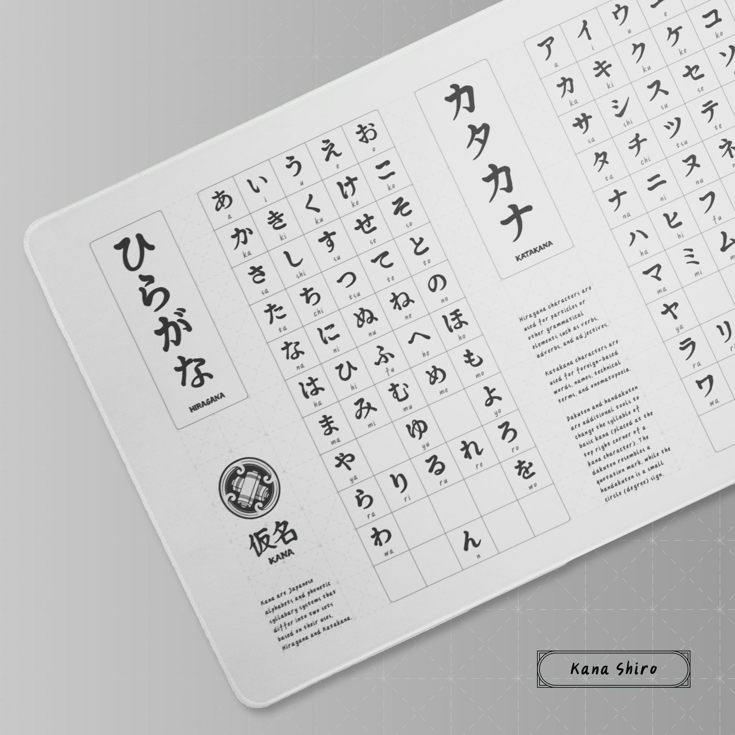 Tenjin Scrollworks - KANA Deskmat