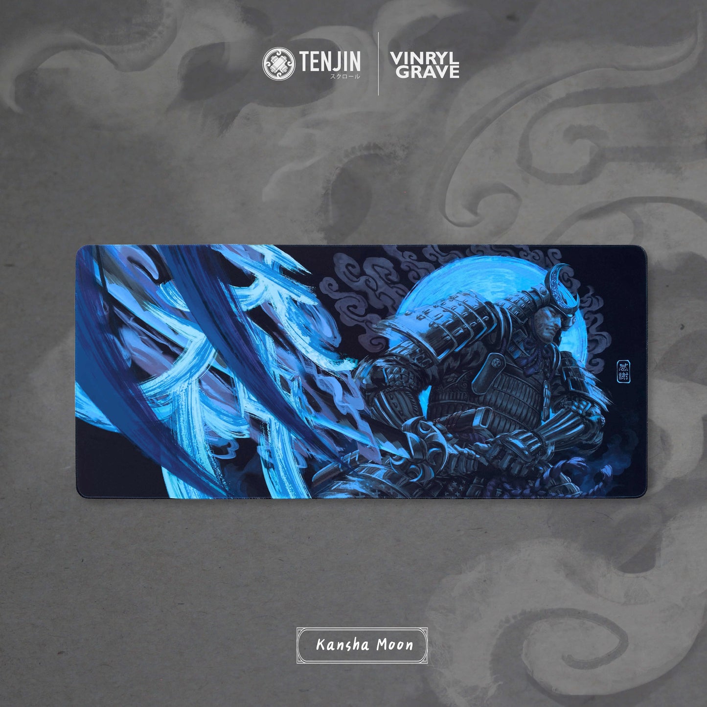 Tenjin x Vinrylgrave - KANSHA SUN & KANSHA MOON Deskmat