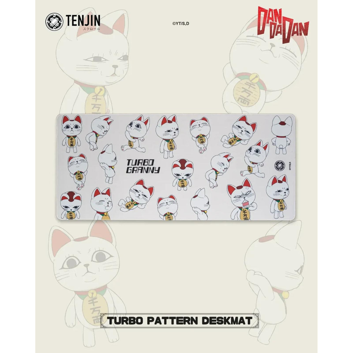 Tenjin Scrollworks x DAN DA DAN - Turbo Granny Deskmat
