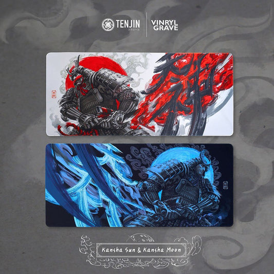 Tenjin x Vinrylgrave - KANSHA SUN & KANSHA MOON Deskmat