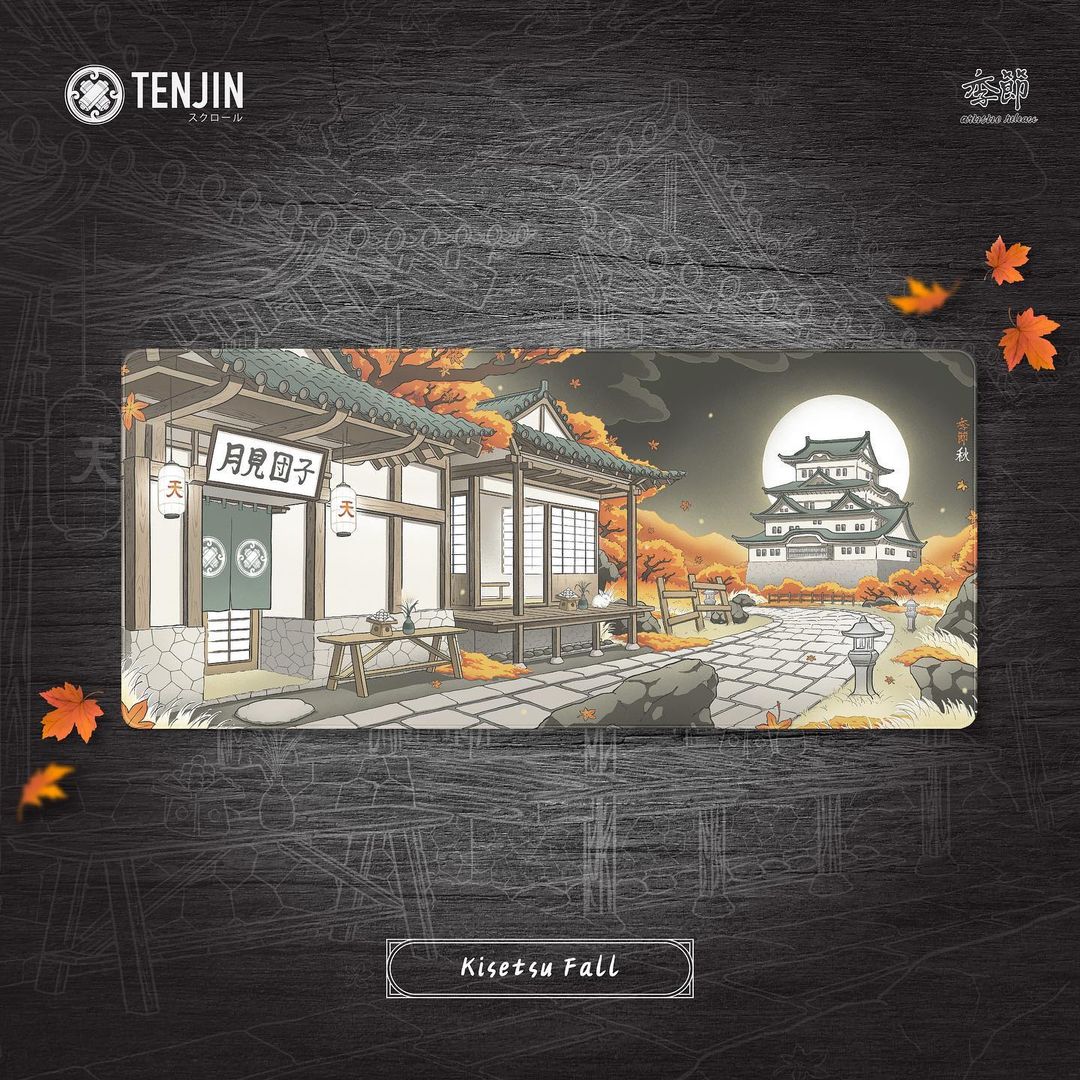 Tenjin Raffles Tenjin Scrollworks - KISETSU FALL Deskmat – Tenjin Style & Scrollworks
