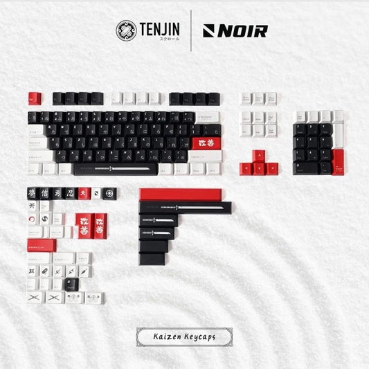 Tenjin Scrollworks x Noir Gear - Kaizen Keycaps