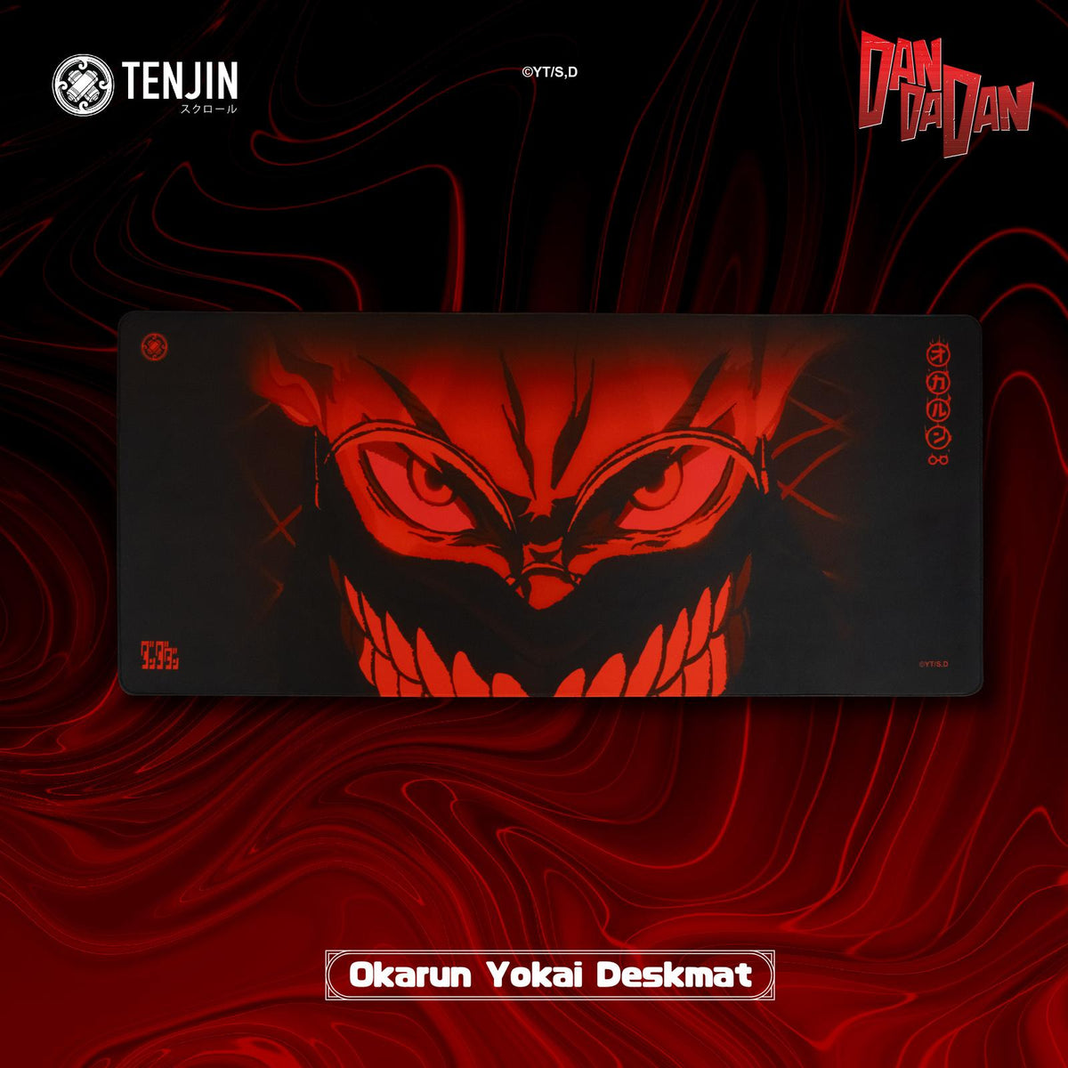 Tenjin X DAN DA DAN - Okarun Yokai Deskmat